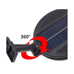 Solární lampa 150 LED SMD, senzor soumraku, pohybu - voděodolné