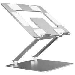 Hliníkový skládací stolek na notebook - stříbrný