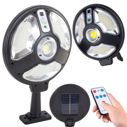 Solární lampa 150 LED SMD, senzor soumraku, pohybu - voděodolné