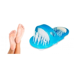 Čistící pantofle do koupele Easy Feet (Modré)