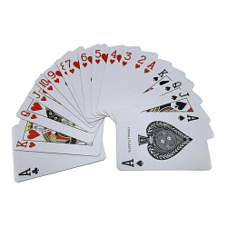 Plastové pokerové karty 54 ks - černé balení (Verk)