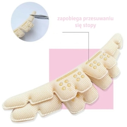 Zestaw piankowych wkładek do wysokich obcasów 2 szt. - 11 cm x 2,2 cm