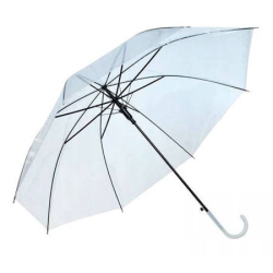 Automatický skládací deštník - průhledný 