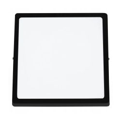 Černý stropní LED panel čtveratý 18W - 21 x 21 cm