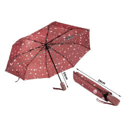 Damski składany parasol ze wzorem - średnica 95 cm
