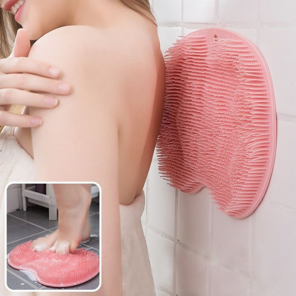 Silikonový kartáč do sprchy pro mytí zad a noh