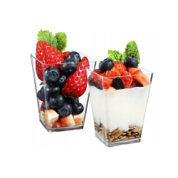 Dezertní misky 160 ml transparentní - 10 ks
