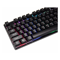 Herní klávesnice s RGB podsvícením a numerikou - černá 