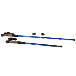 Trekingová hůl modrá 135 cm - Nordic Walking