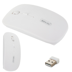 Bezdrátová optická myš s wifi pásmem 2.4 ghz - bílá barva
