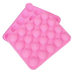 Silikonová forma na pečení cakepops - růžová