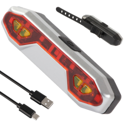 Cyklistické LED USB světlo - zadní