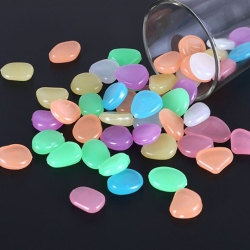 Fluorescenční svítící kameny 100 ks - barevné (APT)