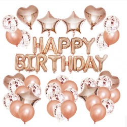 Sada nafukovacích párty balónků - Happy Birthday