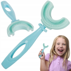 Dětský silikonový zubní kartáček ve tvaru U