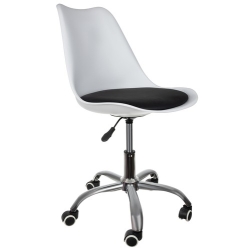 Otočná kancelářská židle - černo bílá