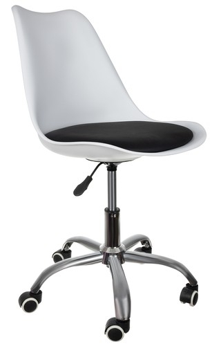 Otočná kancelářská židle - černo bílá