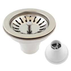 Metalowy sitko do zlewu 8,3 cm - srebrny