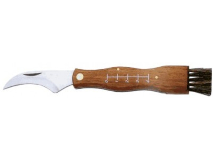 Nůž pro houbaře s praktickým kartáčkem