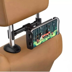 Univerzální držák na mobilní telefon za sedačku do auta - černý 