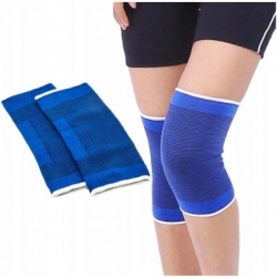 Sportovní elastická bandáž na koleno - modrá 2 ks