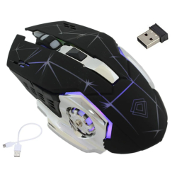 Bezdrátová optická herní myš s RGB LED podsvícením 