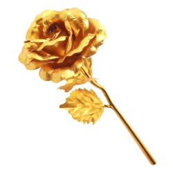 Věčná růže zlatá 24 cm - v dárkovém boxu