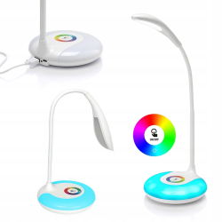 Stolní LED lampa nastavitelná - 256 barev RGB