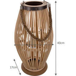 Bambusová lampa na terasu - 40 cm