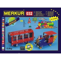 Merkur 032 Železniční modely, 300 dílů, 10 modelů