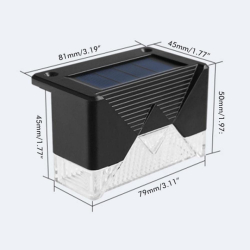 Solárne lampy schodové záhradné - 4 kusy