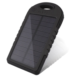 Solární outdoorová nabíječka 5000mAh - s LED svítilnou