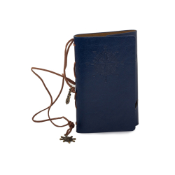 Cestovní zápisník v retro stylu - šedý