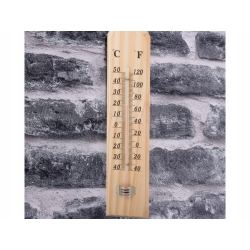 Dřevěný nástěnný teploměr - 26,5 cm