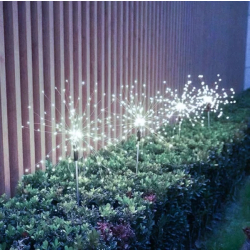 Zahradní solární lampa ve tvaru pampelišky - 2 ks