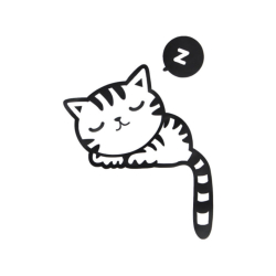 Samolepka na vypínač - kočka
