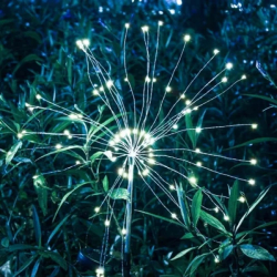 Zahradní solární lampa ve tvaru pampelišky - 2 ks