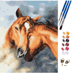 Malování podle čísel s motivem koně - 47 x 58 cm