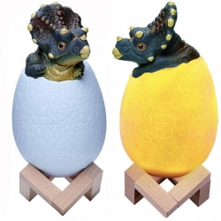 LED lampa jajo dinozaura - triceratops