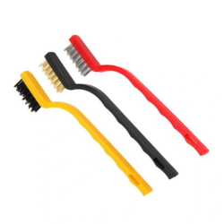 Zestaw kolorowych szczotek drucianych 16 cm - 3 szt.