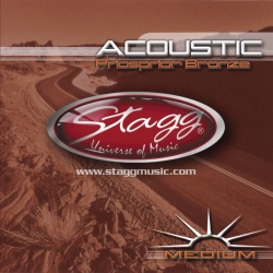 Stagg AC-1356-PH, sada strun pro akustickou kytaru, medium