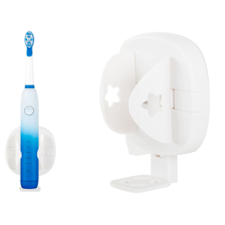 Nástěnný držák na elektrický zubní kartáček - bílý