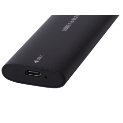 Ochranný kryt diskov m2 typ USB-C - čierna farba