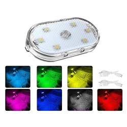 Barevné LED světlo do interiéru vozu 5,5 cm x 2,5 cm