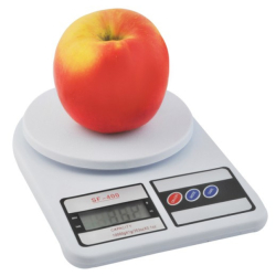 Elektronická kuchyňská váha - nosnost 10 kg (bílá)