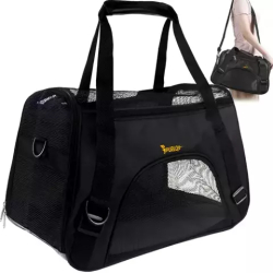 Přepravní taška pro psy i kočky - 30 x 25 x 50 cm černá