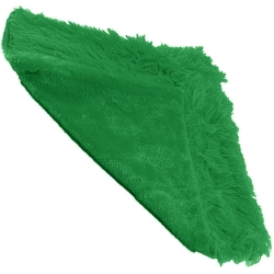Plyšový potah na polštář 40 x 40 cm - zelený