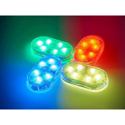 Barevné LED světlo do interiéru vozu 5,5 cm x 2,5 cm