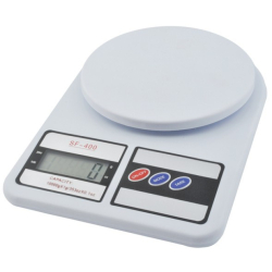 Elektronická kuchyňská váha - nosnost 10 kg (bílá)