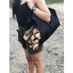 Taška na dřevo - nosnost 20 kg (černá)